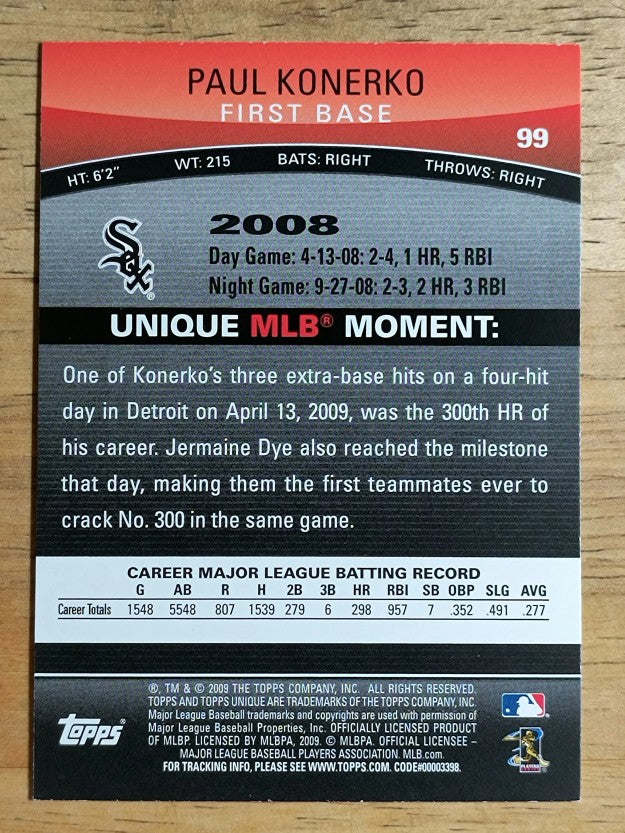 2009 Topps Unique #99 Paul Konerko