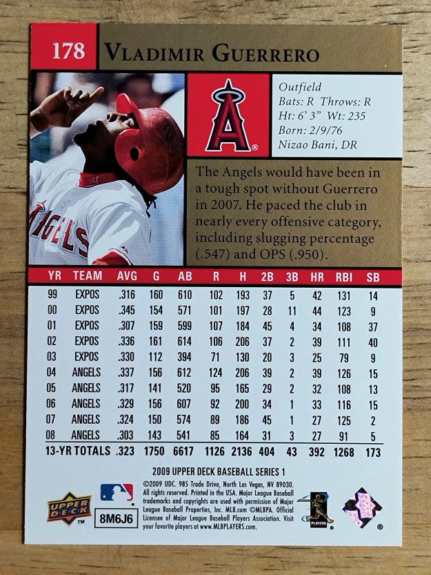 2009 Upper Deck #178 Vladimir Guerrero