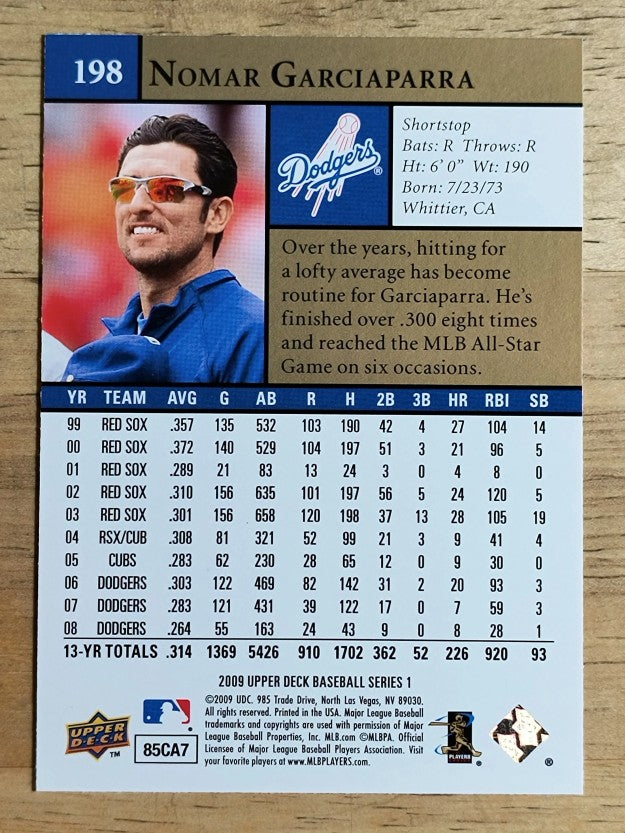 2009 Upper Deck #198 Nomar Garciaparra