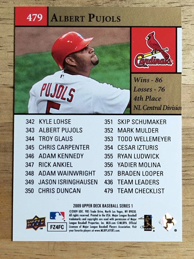 2009 Upper Deck #479 Albert Pujols CL