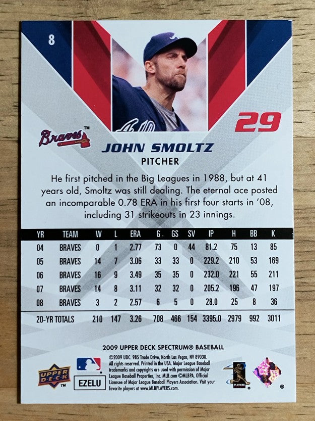2009 Upper Deck Spectrum #8 John Smoltz
