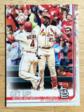 2019 Topps #536 Get Up/Yadier Molina/Marcell Ozuna