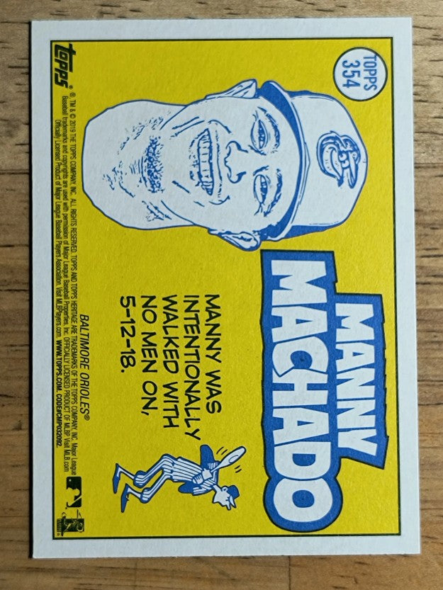2019 Topps Heritage #354 Manny Machado AS