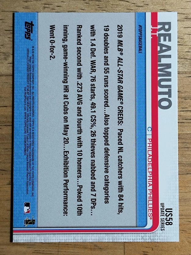2019 Topps Update #US58 J.T. Realmuto AS