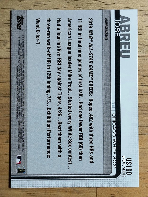 2019 Topps Update #US160 Jose Abreu AS