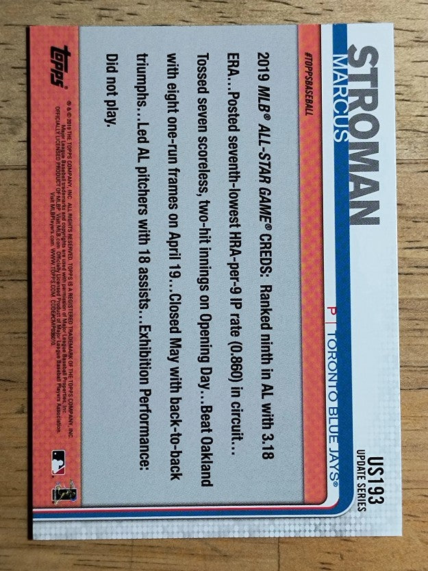2019 Topps Update #US193 Marcus Stroman AS
