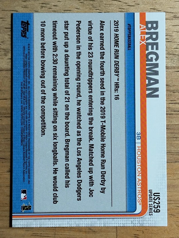 2019 Topps Update #US259 Alex Bregman HRD