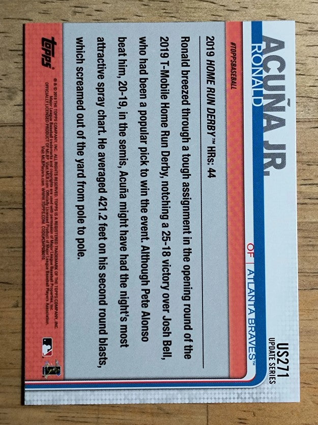 2019 Topps Update #US271 Ronald Acuna Jr. HRD