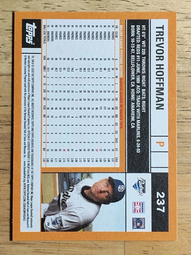 2020 Topps Archives #237 Trevor Hoffman