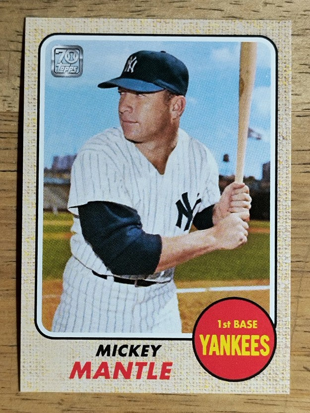 2021 Topps X Mickey Mantle #38 Mickey Mantle/1968 Topps