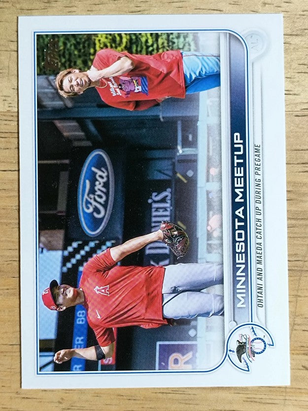 2022 Topps #122 Minnesota Meetup/Shohei Ohtani/Kenta Maeda