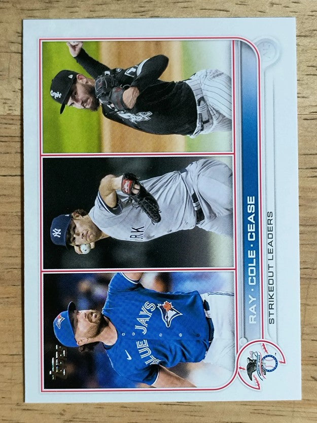 2022 Topps #138 Robbie Ray/Gerrit Cole/Dylan Cease LL