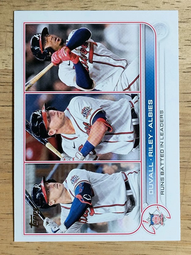 2022 Topps #181 Adam Duvall/Austin Riley/Ozzie Albies LL