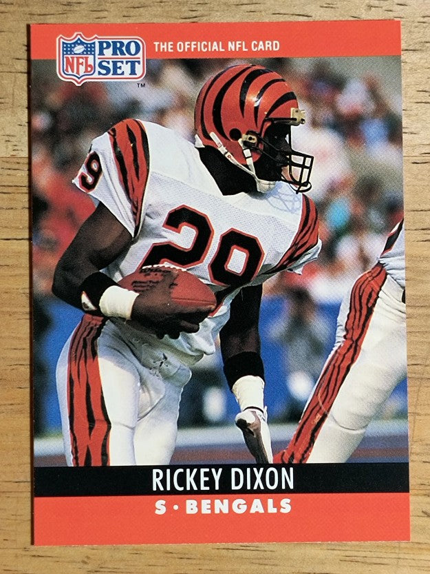 1990 Pro Set #63A Rickey Dixon RC ERR/Info missing under bio notes