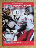1990 Pro Set #343A Chris Hinton PB/No trade card front
