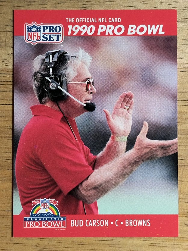 1990 Pro Set #378 Bud Carson CO PB