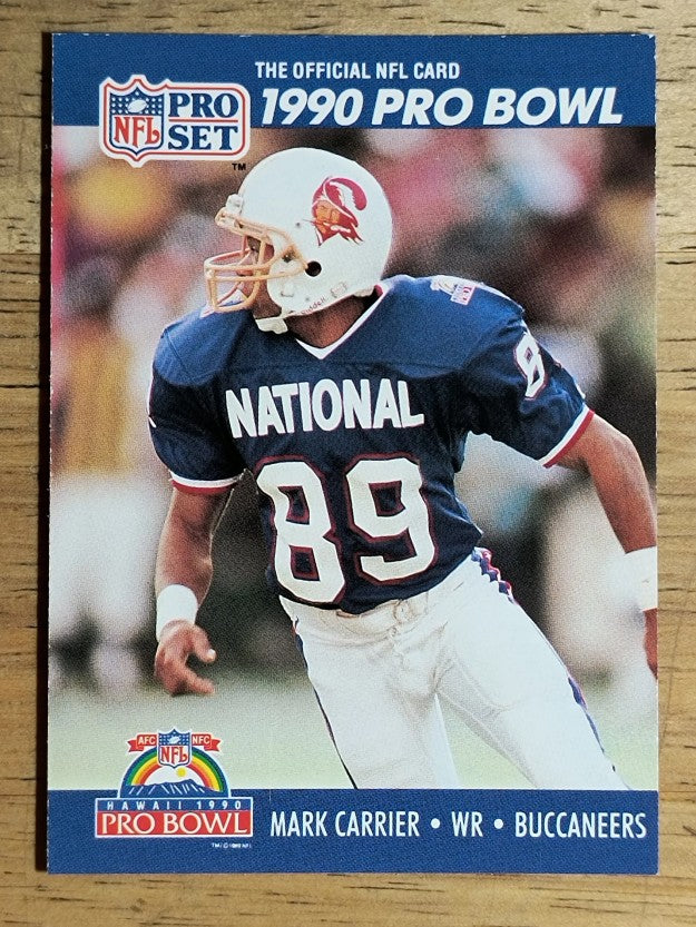 1990 Pro Set #384 Mark Carrier WR PB