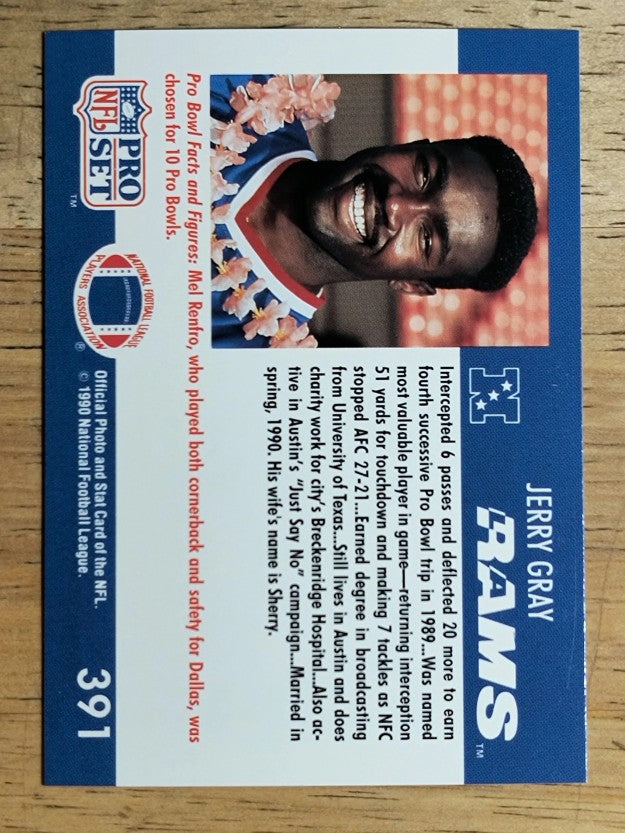 1990 Pro Set #391 Jerry Gray PB