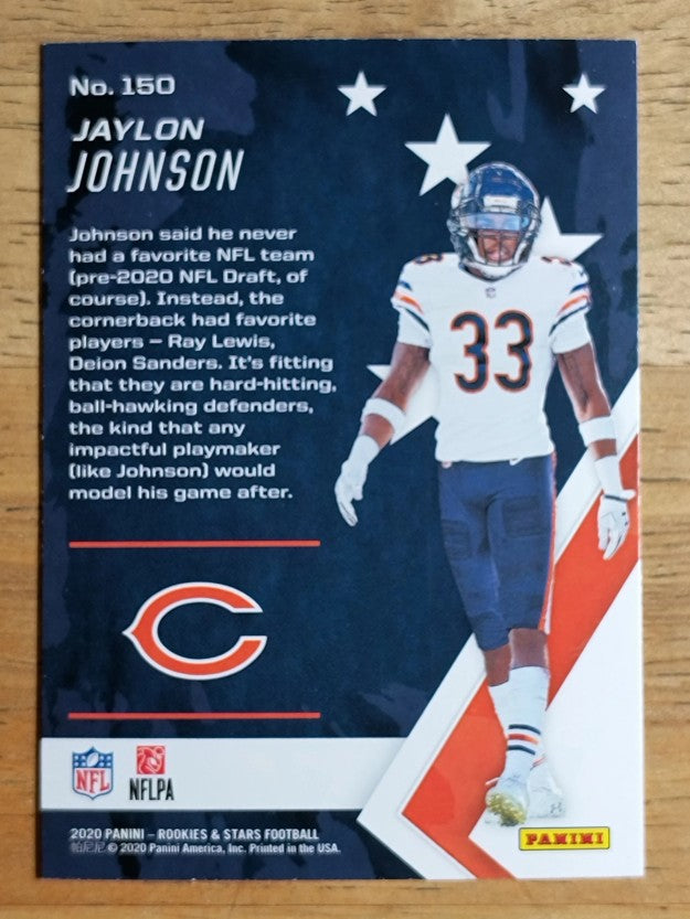 2020 Rookies and Stars #150 Jaylon Johnson RC