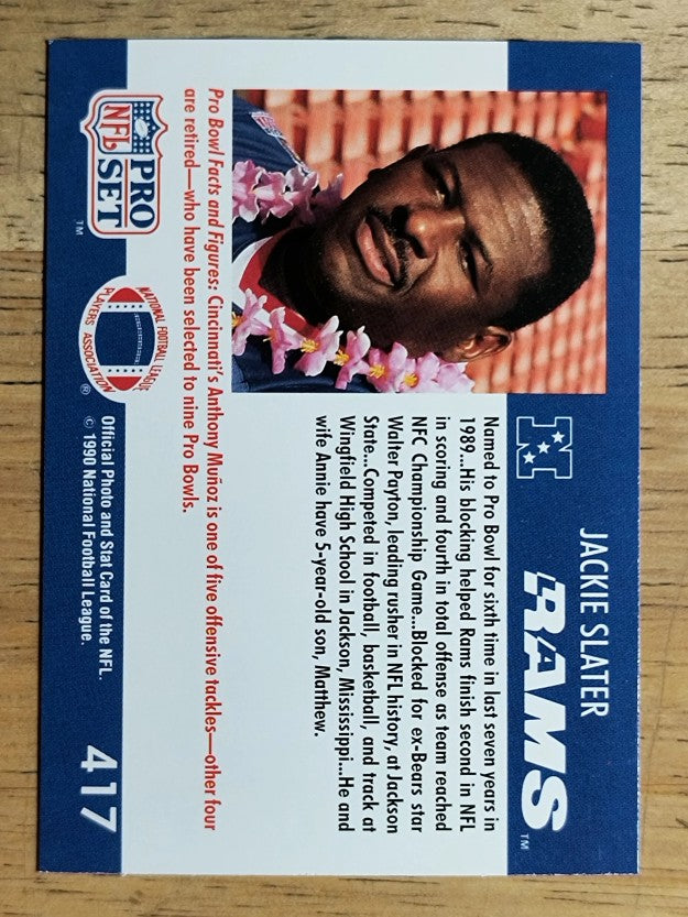 1990 Pro Set #417 Jackie Slater PB