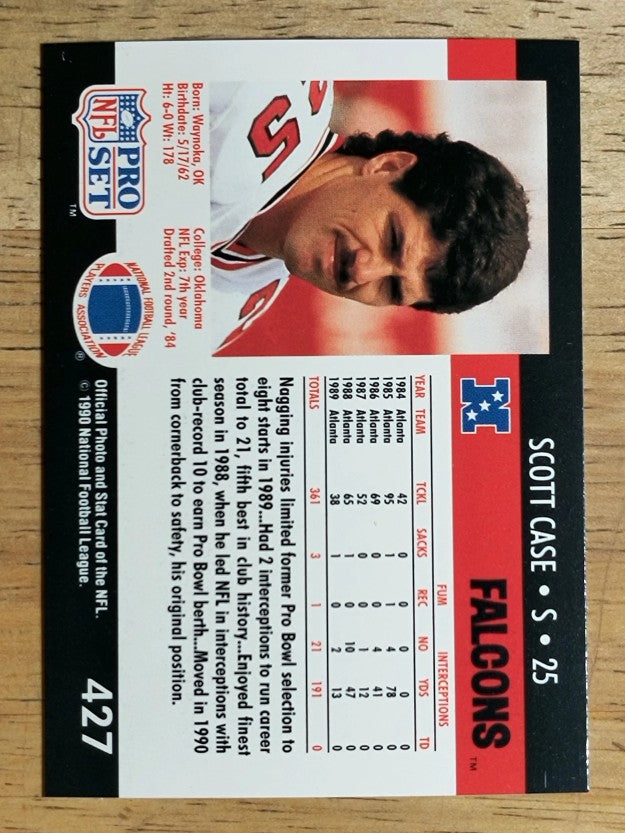 1990 Pro Set #427 Scott Case