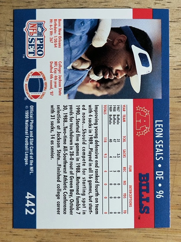 1990 Pro Set #442 Leon Seals RC