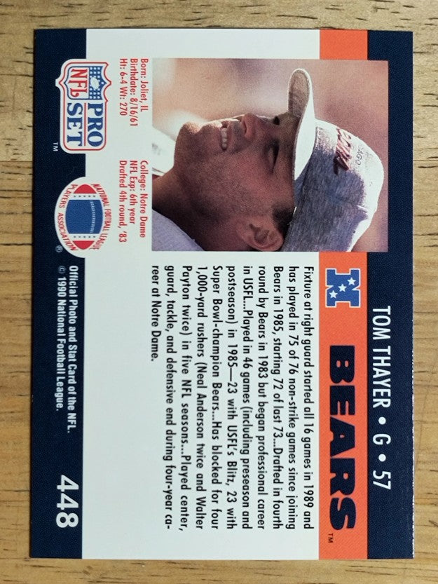 1990 Pro Set #448 Tom Thayer RC