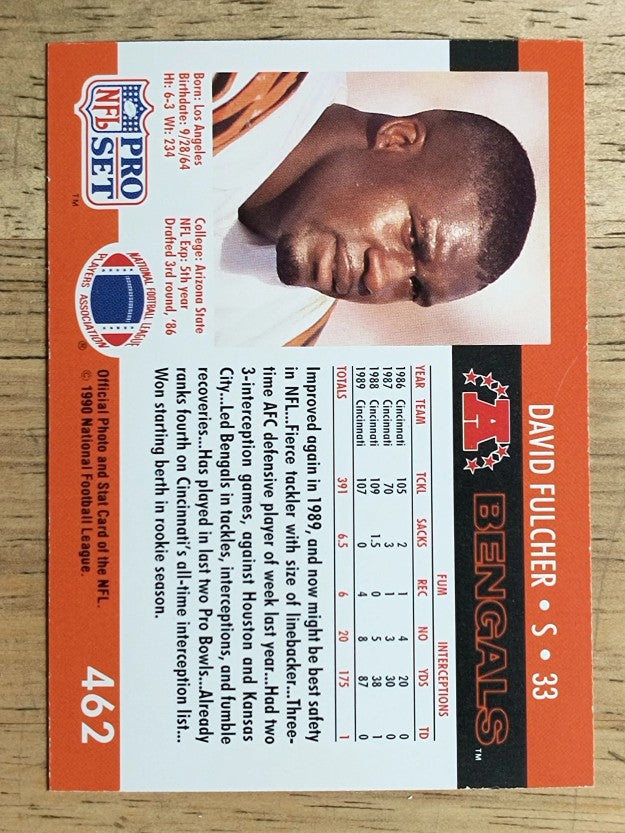 1990 Pro Set #462 David Fulcher