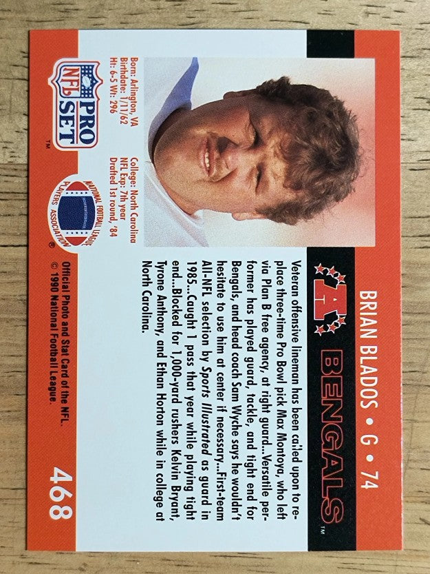 1990 Pro Set #468 Brian Blados