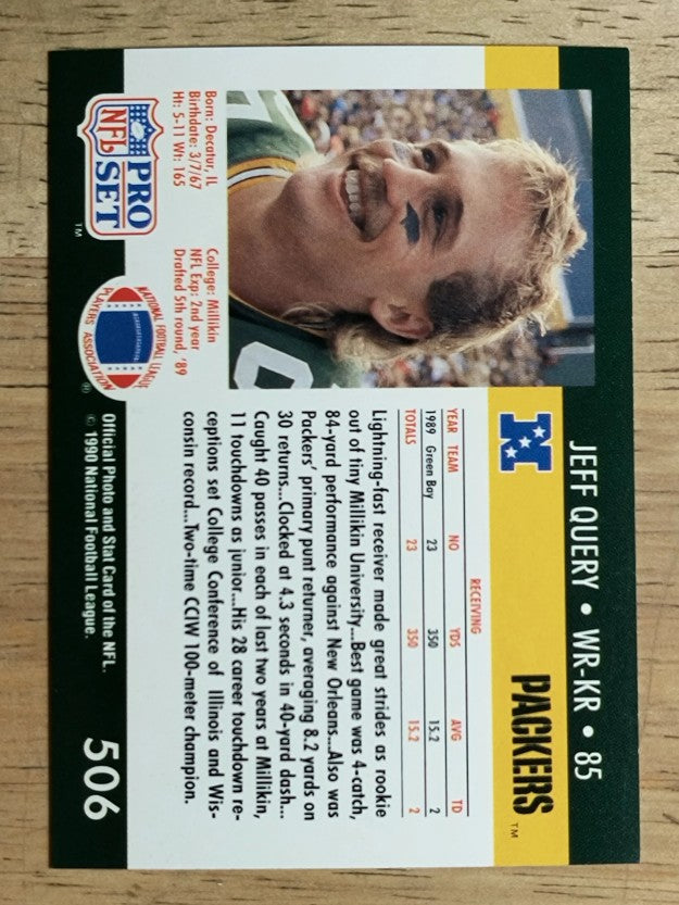 1990 Pro Set #506 Jeff Query