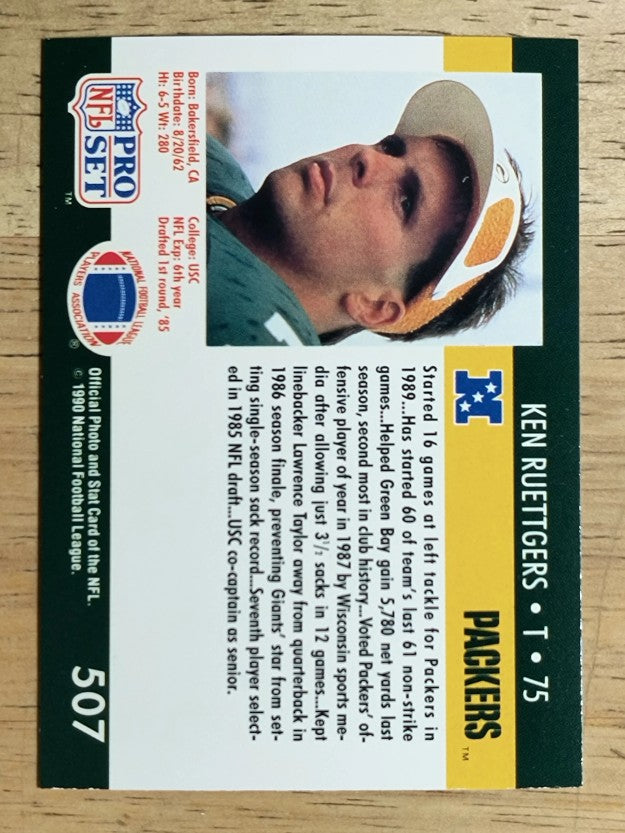 1990 Pro Set #507 Ken Ruettgers