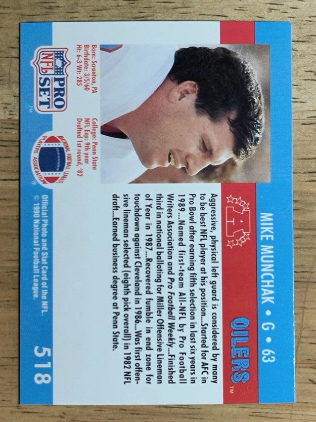 1990 Pro Set #518 Mike Munchak