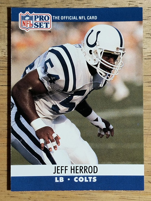 1990 Pro Set #524 Jeff Herrod RC