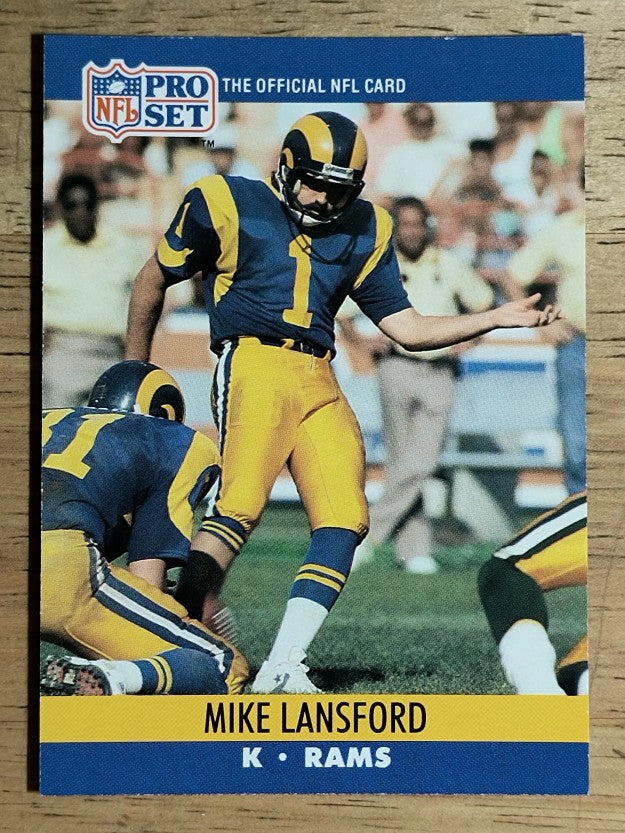 1990 Pro Set #552 Mike Lansford