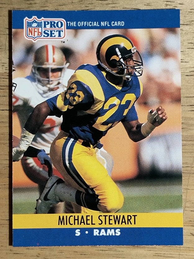 1990 Pro Set #553 Michael Stewart RC