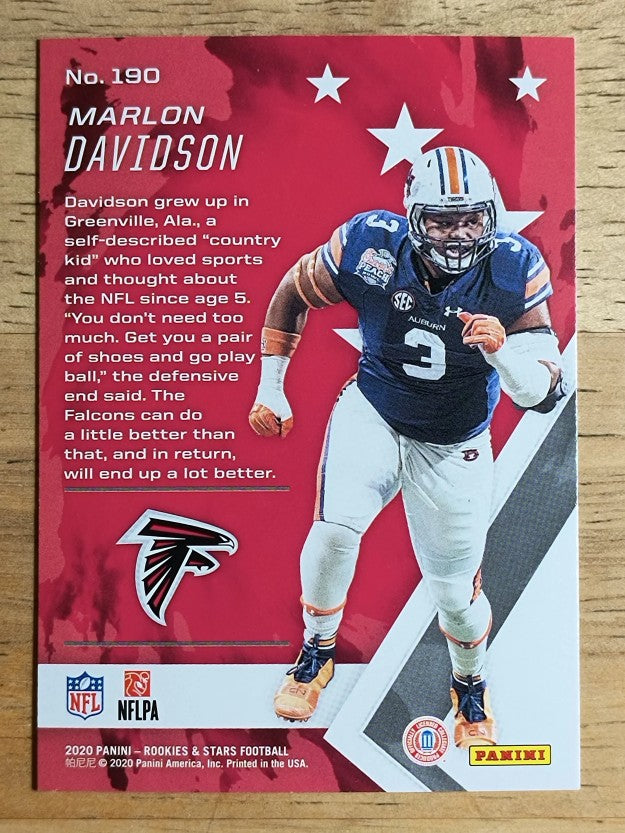 2020 Rookies and Stars #190 Marlon Davidson RC