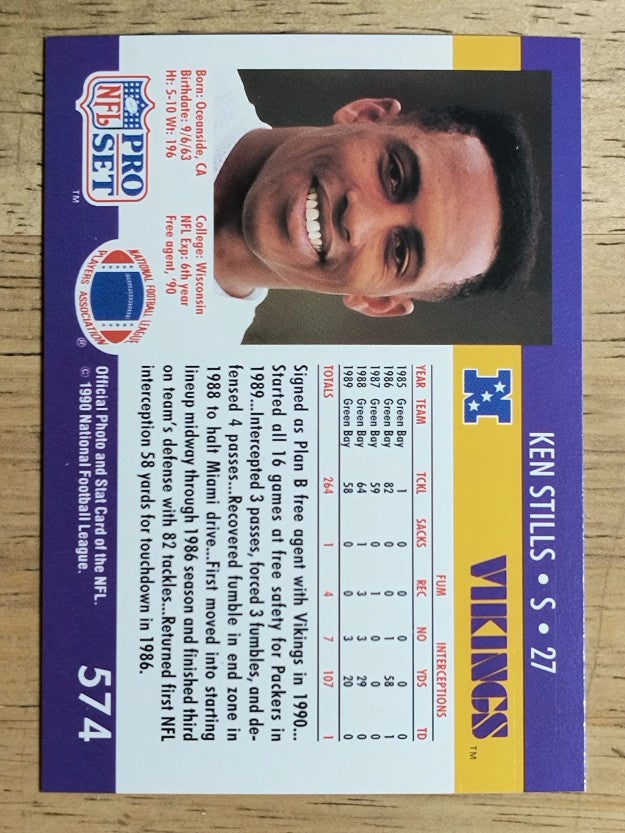 1990 Pro Set #574 Ken Stills