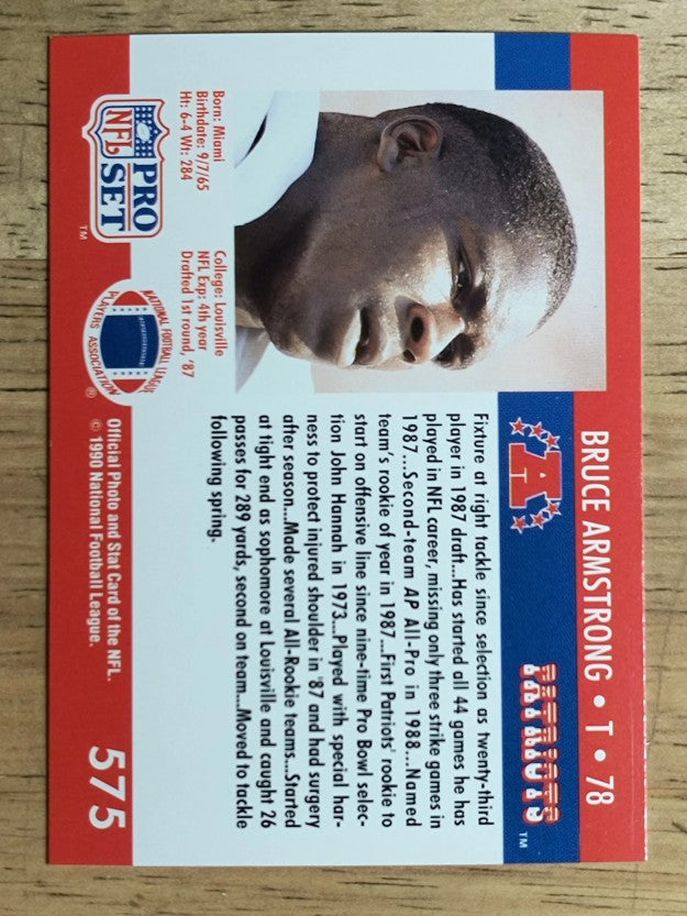 1990 Pro Set #575 Bruce Armstrong