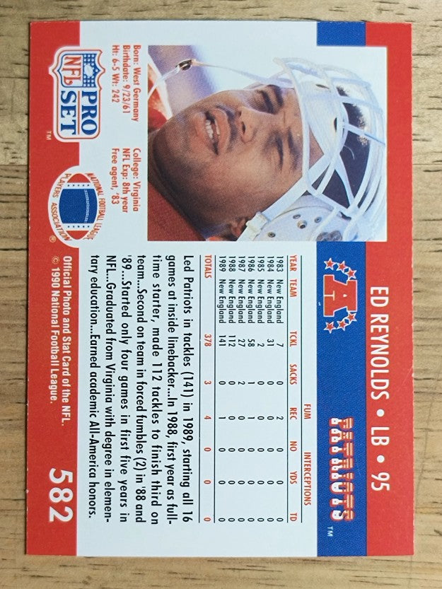 1990 Pro Set #582 Ed Reynolds