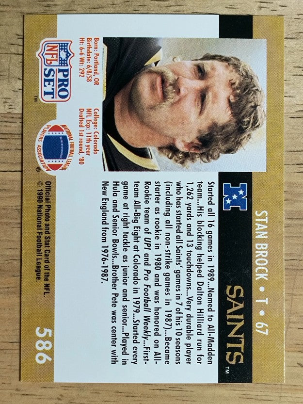 1990 Pro Set #586 Stan Brock
