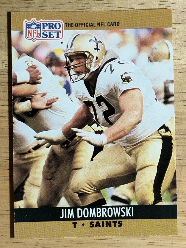 1990 Pro Set #587 Jim Dombrowski RC
