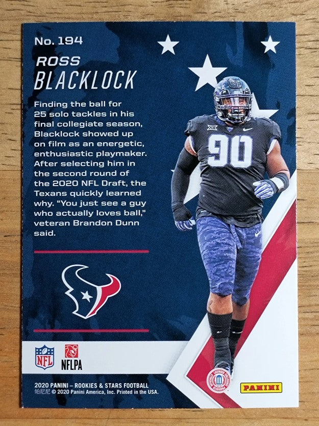 2020 Rookies and Stars #194 Ross Blacklock RC