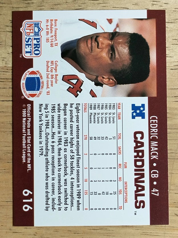 1990 Pro Set #616 Cedric Mack