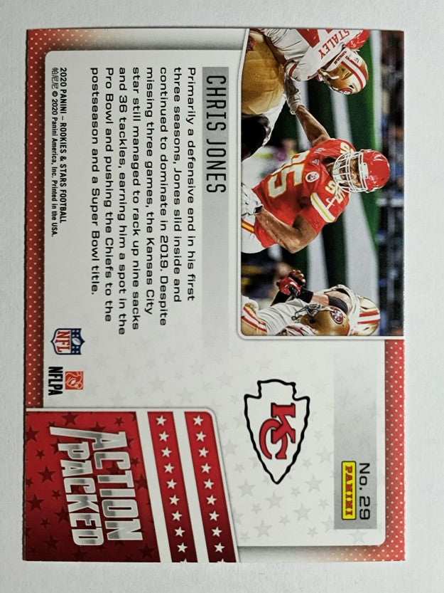 2020 Rookies and Stars Action Packed #29 Chris Jones