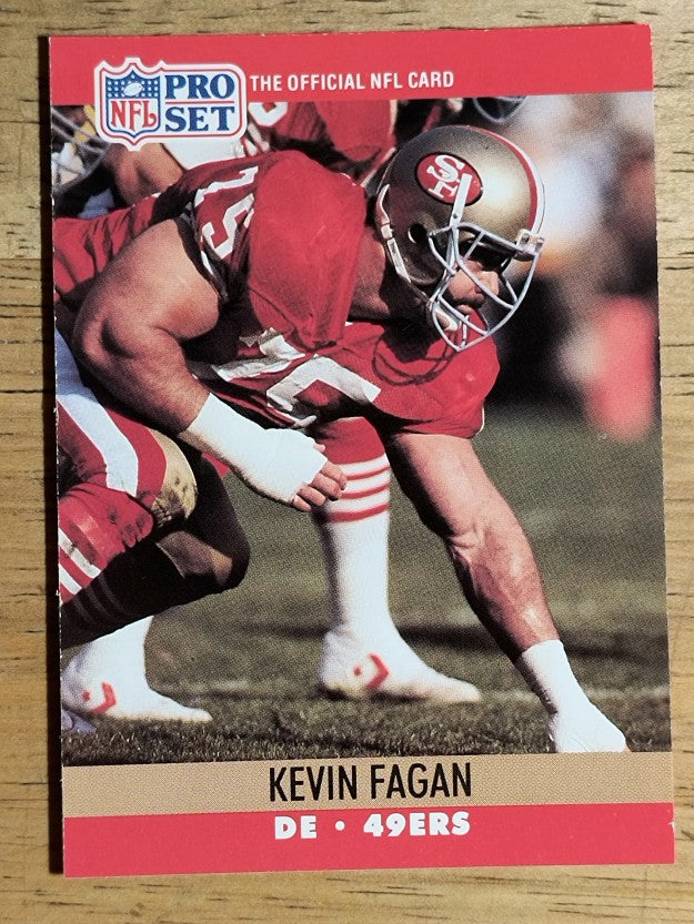 1990 Pro Set #638 Kevin Fagan RC