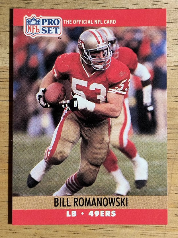 1990 Pro Set #642 Bill Romanowski RC