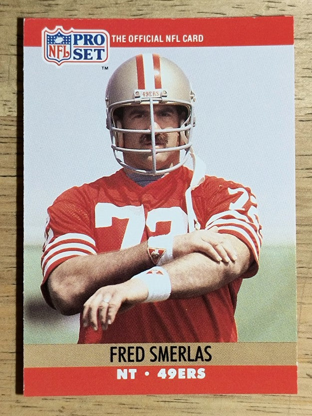 1990 Pro Set #643 Fred Smerlas