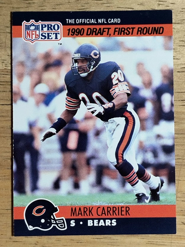 1990 Pro Set #674 Mark Carrier DB RC