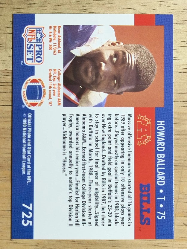 1990 Pro Set #725 Howard Ballard RC