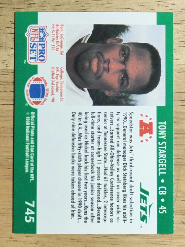 1990 Pro Set #745 Tony Stargell RC